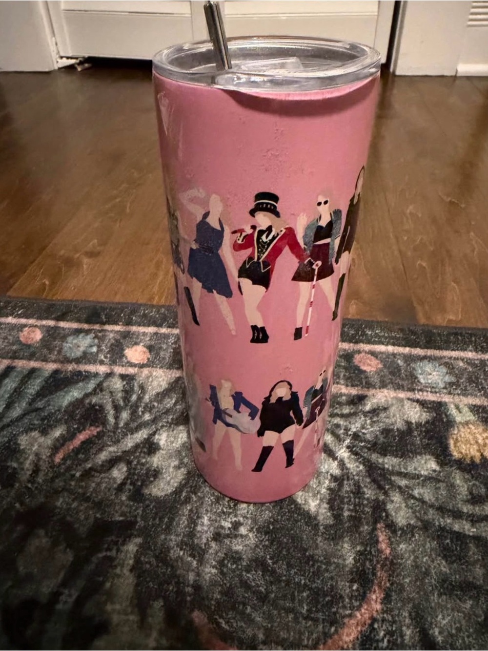 Pink Taylor Swift Tumbler
